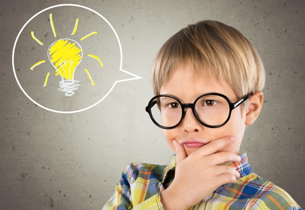 child thinking